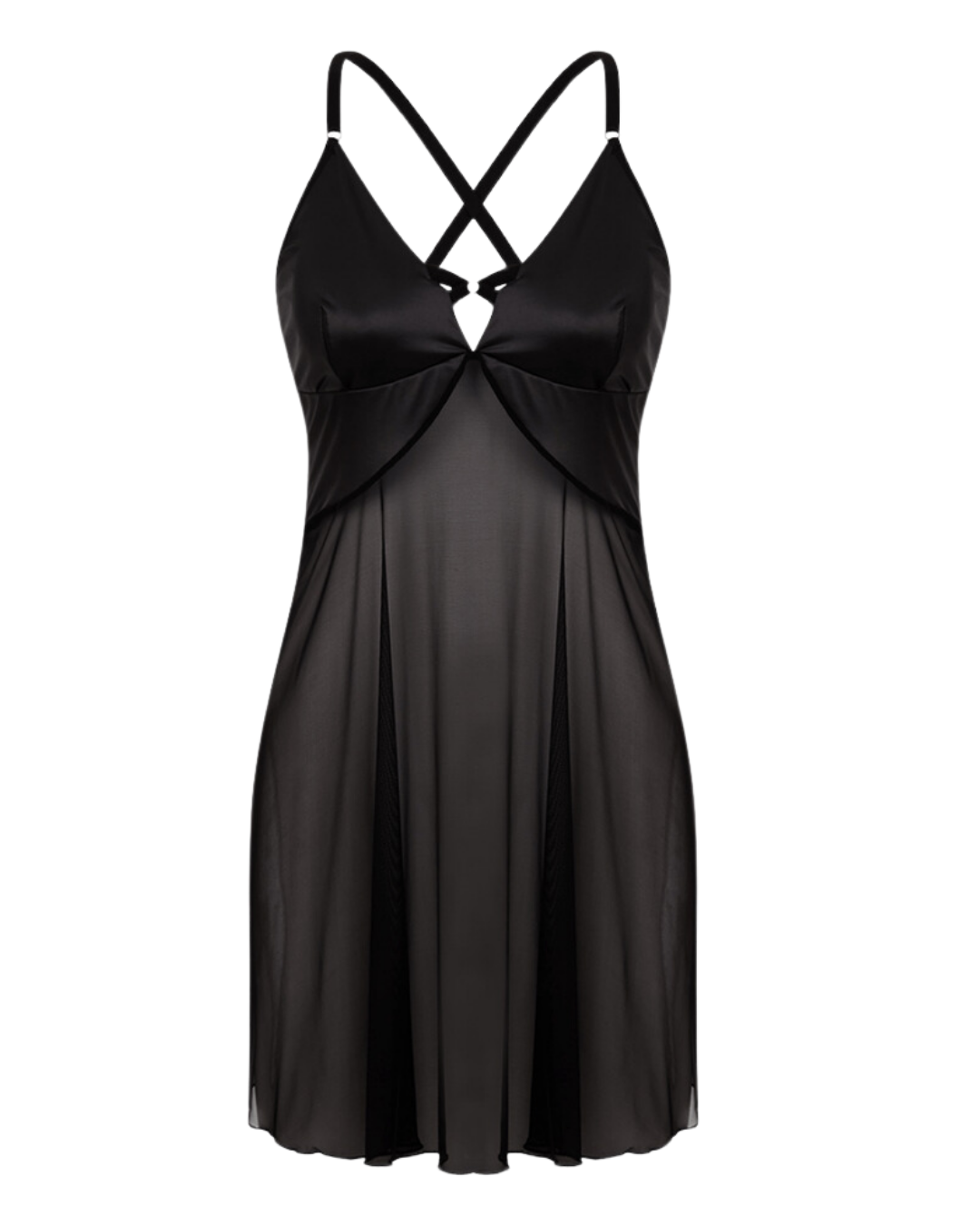 Camisola em Microfibra e Tule Love